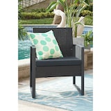 thumbnail of Möbilia Sitzgruppe 5-tlg Polyrattan | 2 Stühle inkl. Kissen B60 x T62 x H80 cm | Tisch B40 x T40 x H37 cm | anthrazit-grau | 10020001 | Serie GARTEN