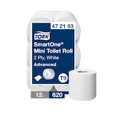 thumbnail of TORK SmartOne® | Mini Papel Higiénico Blanco T9 (cod. 472193) - Caja 12 ud
