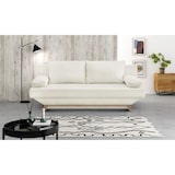 thumbnail of Banquette convertible 3 places TEIJO - Tissu bouclette beige - Coffre de rangement - L187 x P91x H82 cm AUCUNE