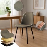 thumbnail of 4er Set Esszimmerstuhl RAZON - Stoff Taupe 45x54x88 cm | Essstühle Esszimmerstühle Küchenstühle Wohnzimmerstühle