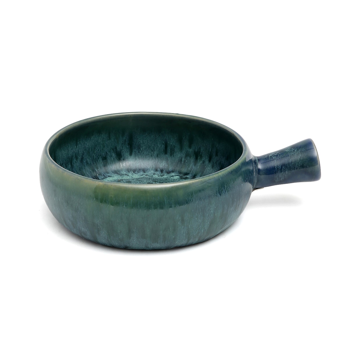 Bazar Bizar Stoofpot van steengoed 19,5x15x5.5 cm blauw
