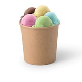 thumbnail of greenbox - Eisbecher aus Pappe XL, 300 ml, max. 400 ml, Ø 92 mm, braun, 1000 St.