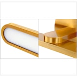 thumbnail of Aplique LED de pared para iluminar cuadros, espejos y murales 14W tono de luz cálida 3000K acabado bronce 50 cm