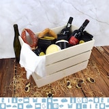 thumbnail of Caixa de Madeira Estilo Cesta 40x28x25 cm - Versátil: Arrumação de Brinquedos, Cesto para Legumes, Organização de Fotos, Livros e Vinis