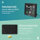 thumbnail of KLAMER Wetterstation Funk mit Außensensor, Digitale Funkwetterstation, Temperaturwarnung, Raumthermometer innen und außen, Wecker, Barometer, RCC Fun…