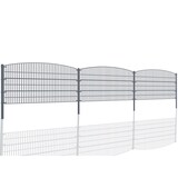 thumbnail of Gartenzaun Mattenzaun Doppelstabmattenzaun Anthrazit Grau Rund 1,20 m x 30 m