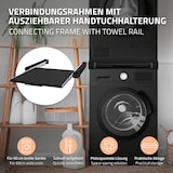 thumbnail of Zwischenbaurahmen mit Ausziehplatte 60x60 cm Schwarz aus Stahl