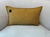 thumbnail of Kabelloses Heizkissen mit Akku (10.000mAh) - Chenille Ockergelb - Wärmekissen 50x30cm inkl. 2,5m USB-Kabel