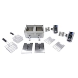 thumbnail of Friteuse - 2 x 10 L - 2 paniers - avec robinet de vidange