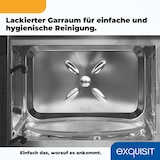 thumbnail of Exquisit Einbau-Mikrowelle EMW10-020 inox | max. 800 W | Garraum 20 l | Inox Front