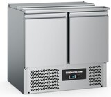 thumbnail of Saladette Salattheke Kühltisch - 0,90 x 0,70 m - 2-türig - mit Klappdeckel - PREMIUM