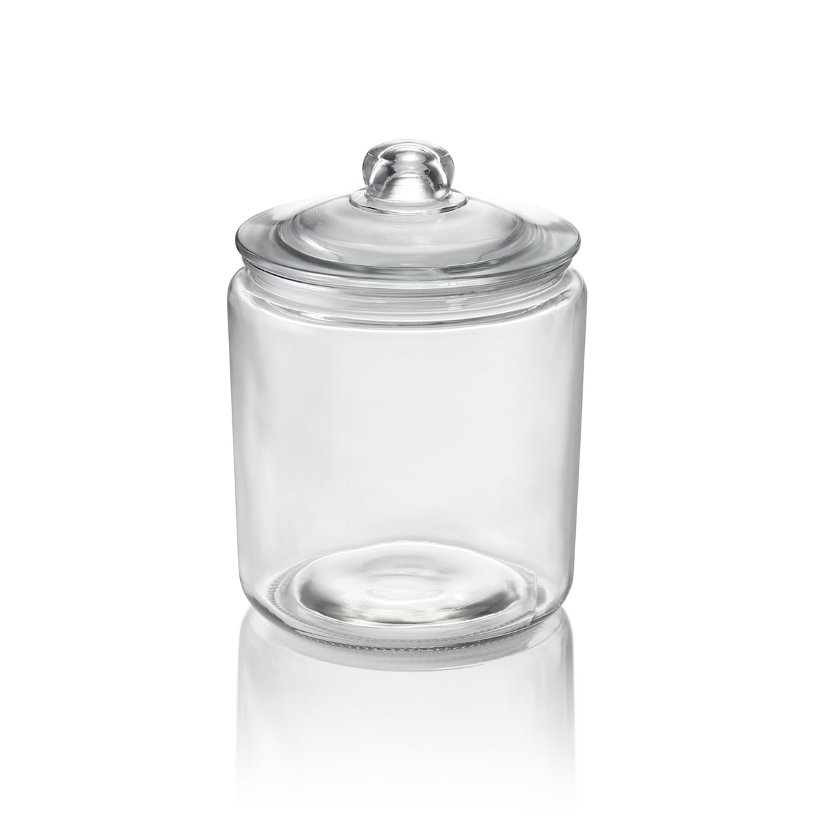 Voorraadpot, 4 liter, Ø 19 cm, hoogte 25 cm, glas, polyethyleen