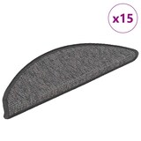 thumbnail of vidaXL Stufenmatten 15 Stk. 56x17x3 cm Beige und Grau Halbrund