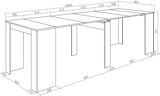 thumbnail of Ausziehbarer Konsolentisch, 262x90x77cm, Für 12 Personen, Esstisch, Moderner Stil, Weiß _ 279_17