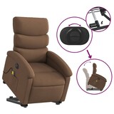 thumbnail of vidaXL Elektrischer Massagesessel mit Aufstehhilfe Braun Stoff