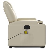 thumbnail of vidaXL Massagesessel mit Aufstehhilfe Elektrisch Creme Kunstleder
