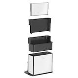 thumbnail of PROREGAL Küchenorganizer aus Edelstahl mit Halterung für Schneidebrett | HxBxT 21,5x21,4x13,2 | Silber / Schwarz