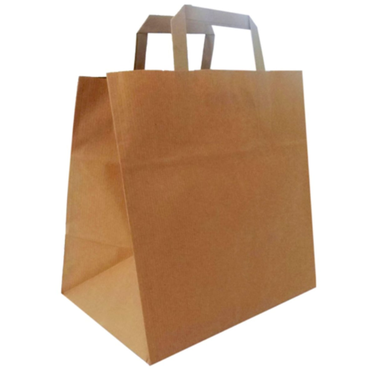 Tragetaschen Papier Kraft mit Henkel 27x17x26 cm 250Stk.