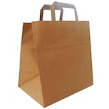 thumbnail of Tragetaschen Papier Kraft mit Henkel 27x17x26 cm 250Stk.