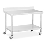 thumbnail of Table Inox 60x70cm - Roulettes et Etagère - Equipementpro