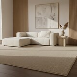 thumbnail of Teppich Waschbar Uni Elegant Strapazierfähig Schlafzimmer Flur Beige 80x150 cm OEKO-TEX Fußbodenheizung geeignet – CIMA von Kadima Design