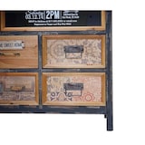 thumbnail of Apothekerskast HWC-A43, ladekast, massief dennenhout vintage shabby look 90x90x32cm