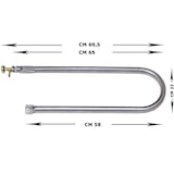 thumbnail of Bruciatore a Gas METANO a U cm 65 per barbecue, forni, pietra ollare/lavica, piastra ghisa