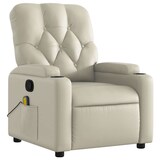 thumbnail of vidaXL Massagesessel Creme Kunstleder