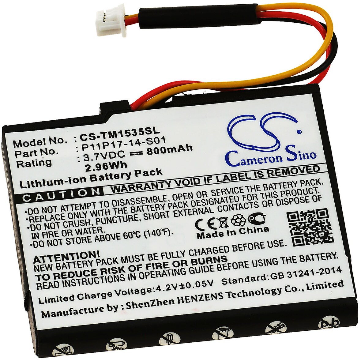 Akku für GPS, Navigation TomTom VIA 135, VIA 135M