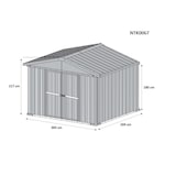 thumbnail of Capanno per esterno box in acciaio casetta da giardino 403x269cm x h 215cm - 149kg - 10,84mq LEGNO