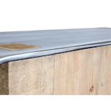 thumbnail of Sideboard HWC-L76, Kommode Schrank, Industrial Massiv-Holz MVG-zertifiziert 80x120x48cm, natur mit Metall-Optik