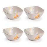 thumbnail of Plastic Forte - Juego de 8 Boles Cuadrados de 0.4L Reutilizables. Ideal Fiestas. Marrón