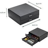 thumbnail of BRASQ Capsulehouder voor Nespresso cups - voor Dolce Gusto cups - Tot 50 cups - Koffiecups houder Zwart - Opbergbox met 2-lades