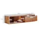thumbnail of TV Schrank FineBuy Lowboard Hängend 108x25x34 cm Holz Massiv Fernsehkommode