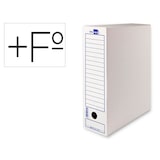 thumbnail of Caja Archivo Definitivo Liderpapel Folio Prolongado Carton Reciclado 340G/M2 Lomo 116 Mm Blanco 388X116X275 Mm