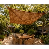 thumbnail of Toldo vela coco natural reforzado 3x3 m 60% ocultación para jardín terraza pérgola