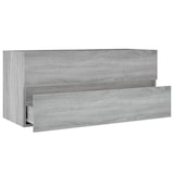 thumbnail of vidaXL Waschbeckenunterschrank Grau Sonoma 100x38,5x45cm Holzwerkstoff