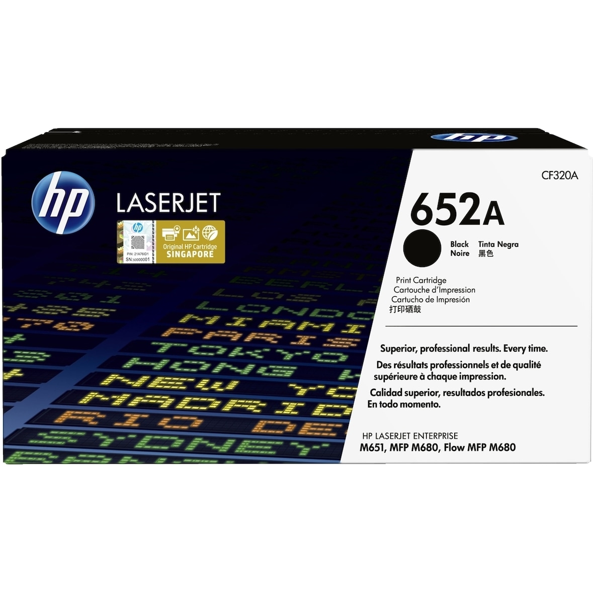 HP 652A Schwarz Original LaserJet Tonerkartusche