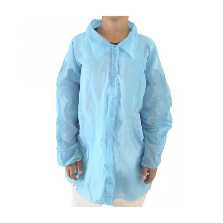 MONOUSO - Bata Infantil Azul TST PP Con Velcro Sin Bolsillo (1 Ud)