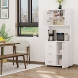 thumbnail of HOMCOM Armário de Armazenamento Cozinha Alto 80x39,5x183,5cm Branco