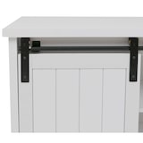 thumbnail of Sideboard HWC-K75, Highboard Regal Schrank Schiebetüre 7 Fächer Holz-Optik Industrial Metall 84x150x40cm ~ weiß