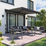 thumbnail of Elektrisch zonnescherm integraalbox 3,95x2,5m aluminium grijs