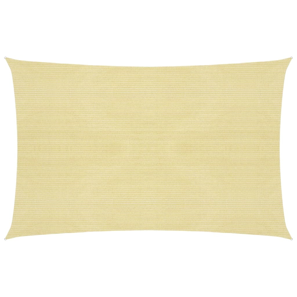 Toldo de vela beige HDPE 160 g/m² 3,5x5 m