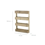 thumbnail of HORTALIA Jardinière verticale Stand Line Wall KD 4B en bois traité pour l’extérieur