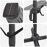 thumbnail of Parasol Roma Anthracite 286 x 284 x 270 cm Modèle Atlas Panorama Concept