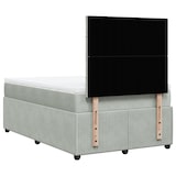 thumbnail of vidaXL Boxspringbett mit Matratze Hellgrau 120x190 cm Samt
