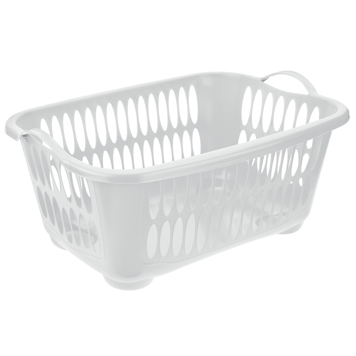 aro Wäschekorb, Kunststoff, 62.5 x 44.5 x 27.5 cm, 41 L, rechteckig,  weiß