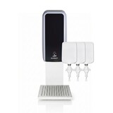 thumbnail of SET: Desinfektionsspender SENSOR Blanc Cosmos versch. Farben + Tischständer weiß +3x 1-Liter Hautdesinfektion : Farbe - Silber / Schwarz