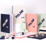 thumbnail of MILAN 430 - Cuaderno A5 Espiral y Tapa Dura. Papel Pautado 80 Hojas 95gr Rosa