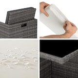 thumbnail of tectake Salon de jardin MANHATTAN 8 places avec 2 sets de housses + housse de protection, variante 2 - gris - 403846